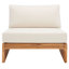 Chaise de patio en teck avec coussins Despina-1122589071