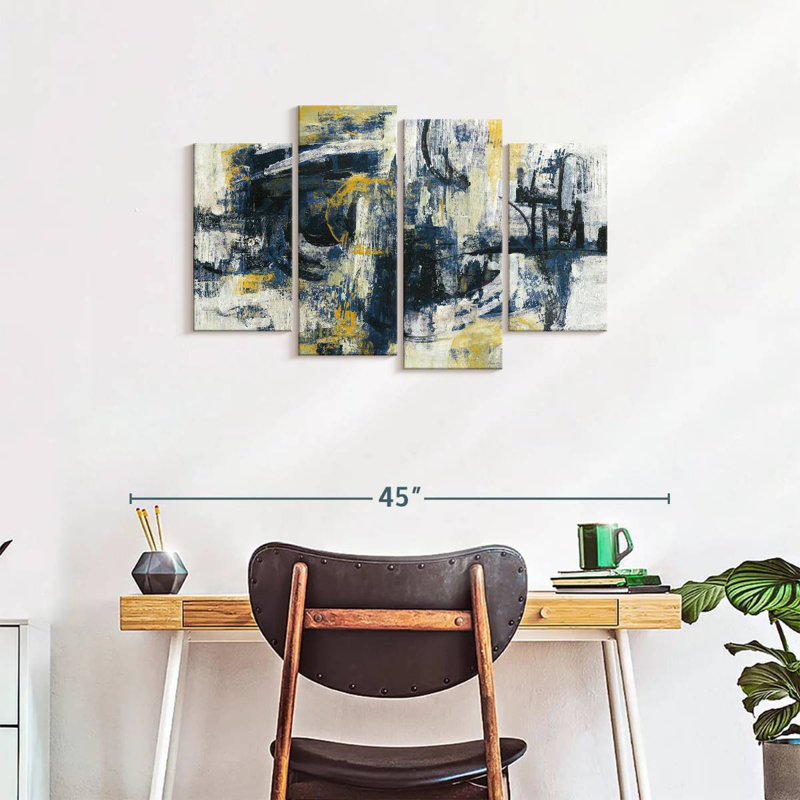 Avery Graffiti Wall Indigo, 22" H x 36" W