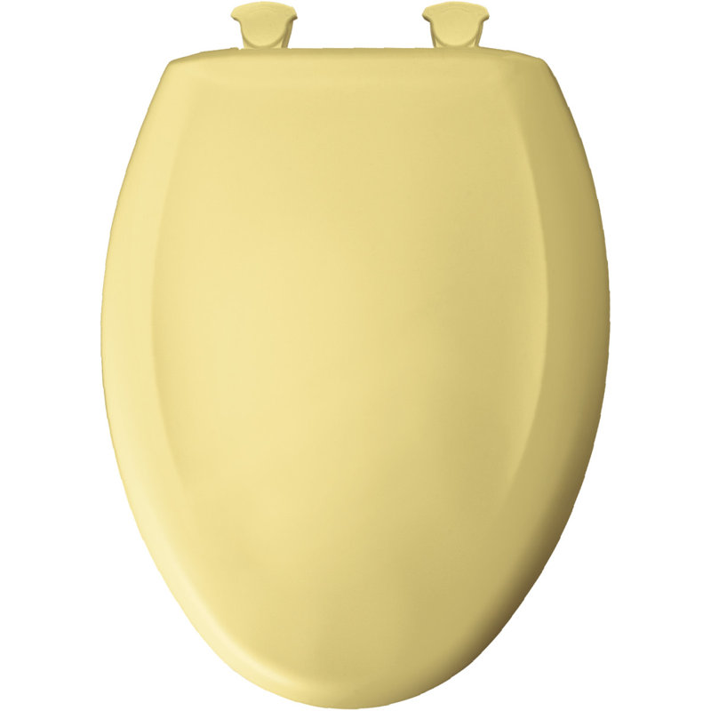 Siège de toilette allongé en plastique Lift-Off, Jaune