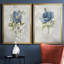 Blue Linen Peony - ensemble de 2 reproductions d'art-258934893-258934891-258934881