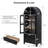 71" Tall Arched Kitchen Pantry Cabinet With Glass Doors, Modern Farmhouse Storage Cupboard With 2 Large Drawers & Adjustable Shelves, White/Black-1231576895