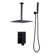 Ceiling Mount Complete Shower Faucet With Pressure Balancing Rough-In Valve