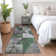 Machine Washable Indoor/Outdoor Xhevrie Emerald Rug