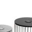 Ensemble de 2 tables d'appoint de patio avec tables solaires