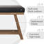 Banc de rangement en similicuir Hahnville-354923453
