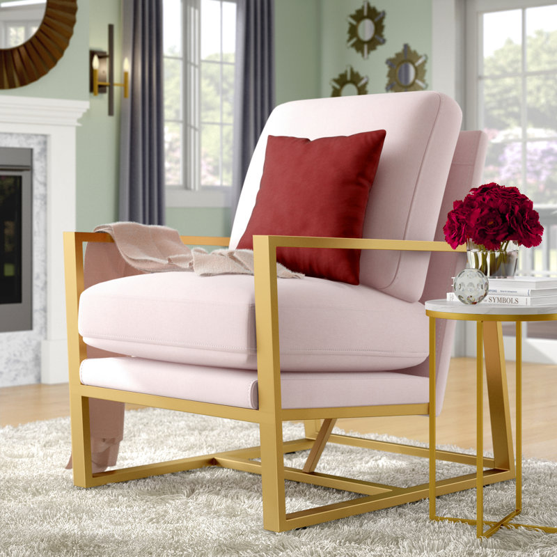 Chaise d'appoint Adore Decor Hazel, Rosé