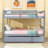 Hulbard Twin Over Twin Convertible Wooden Bunk Bed With Twin Trundle And Safety Guardrails-2110746094