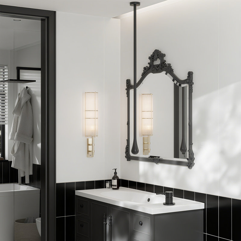 Robinet de lavabo pour salle de bain à poignée simple 63 po H avec ensemble de drain optionnel, Noir, Avec drain