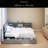 Corner Daybed With Storage Drawers, Bookcase Headboard, LED Lighting & USB Charging Station-921237088
