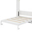 Lit escamotable double avec tablettes de rangement