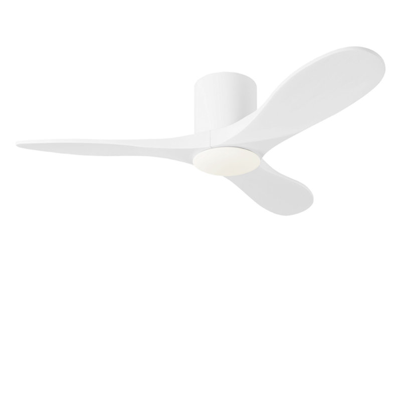 Ventilateur de plafond intelligent Smart Hugger, Blanc mat, 44 po de largeur, Blanc mat