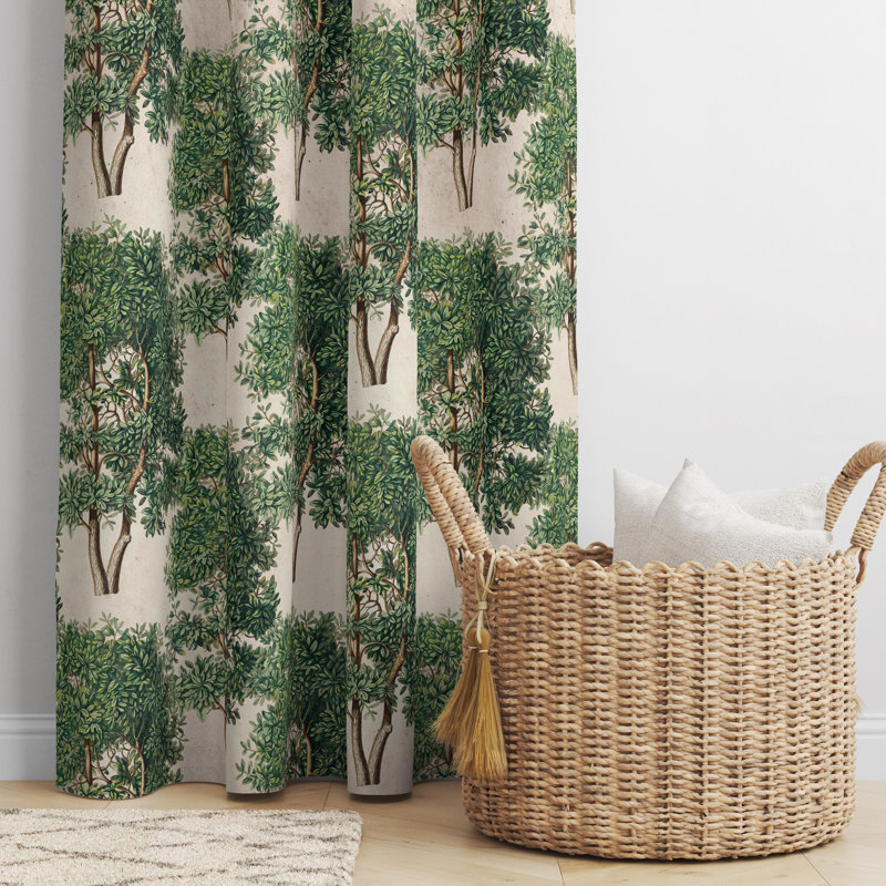 Semi Sheer Curtain Pair, 20" W x 52" L