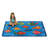 Something Fishy Preschool Counting KID$ Value Rugs™ Tufted Blue Area Machine Washable Rug-1636396534