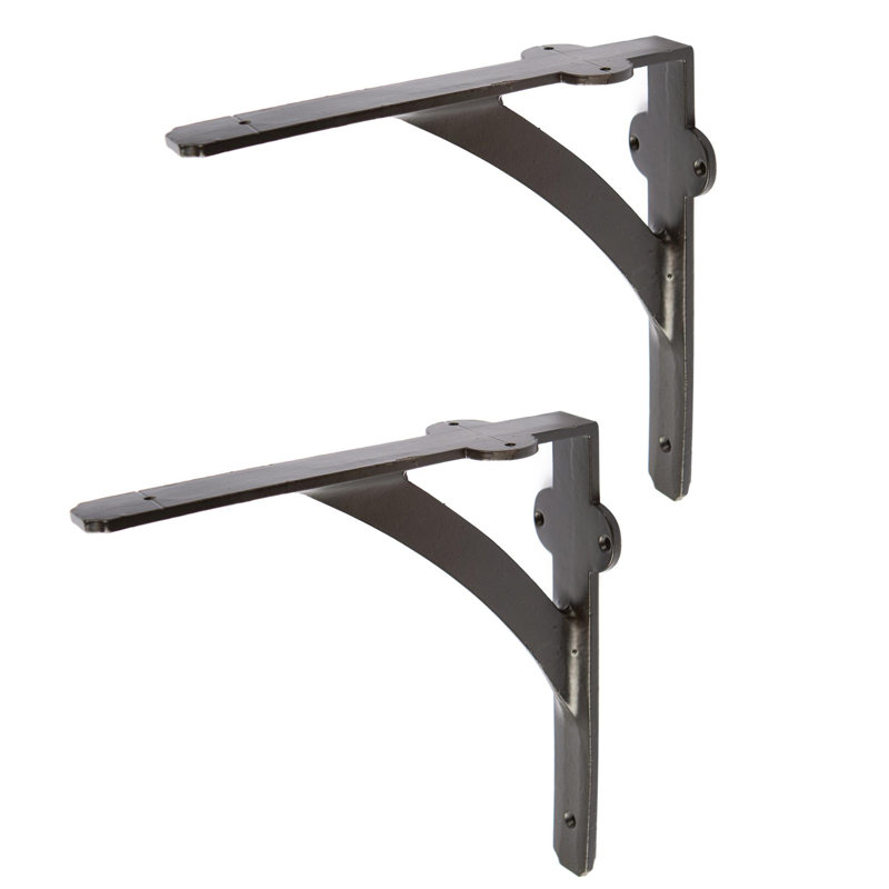 Hammer & Tongs - Iron Shelf Bracket - D205mm - Black