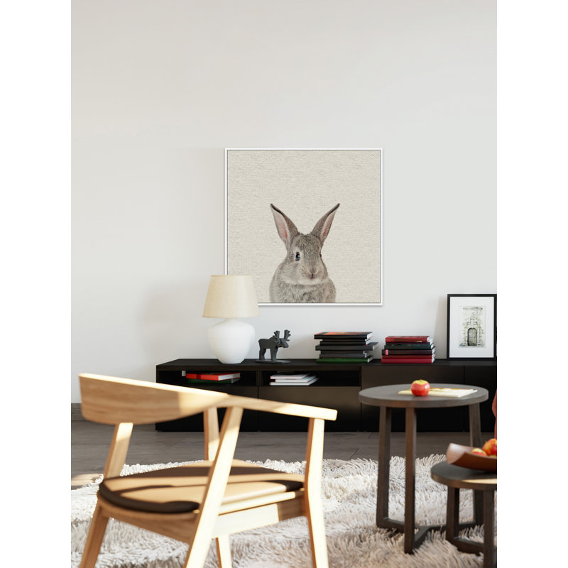 «Bunny Surprise», reproduction sur toile encadrée, H 24 po x l 24 po x P 1,5 po