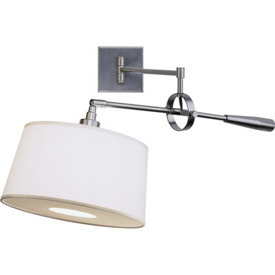 Real Simple Stainless Steel Plug-in Swing Arm Sconce
