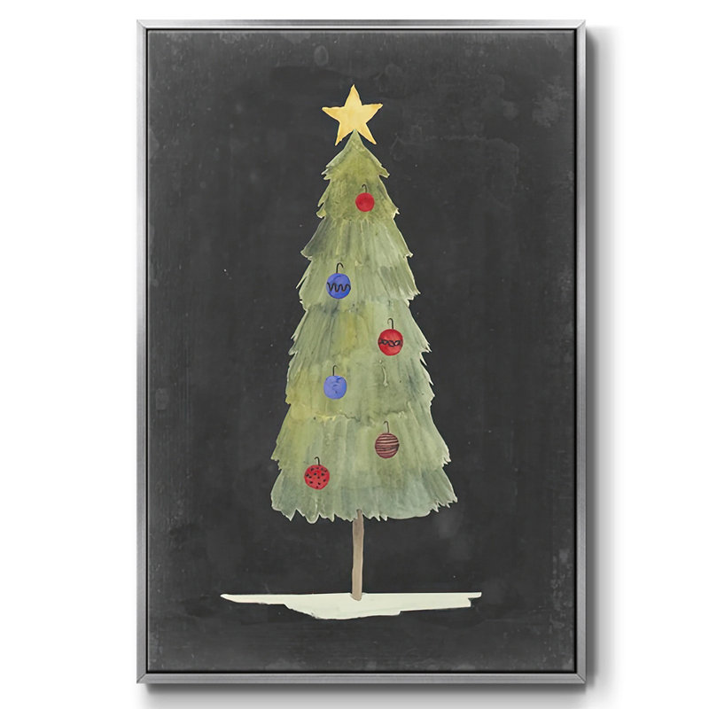 Lueur de Noël II, H 37 po x l 25 po x P 1,5 po, Gris