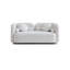 Canapé de luxe moderne et luxueux pour le salon, canapé-lit rembourré beige clair pour bureau à domicile, 2 places