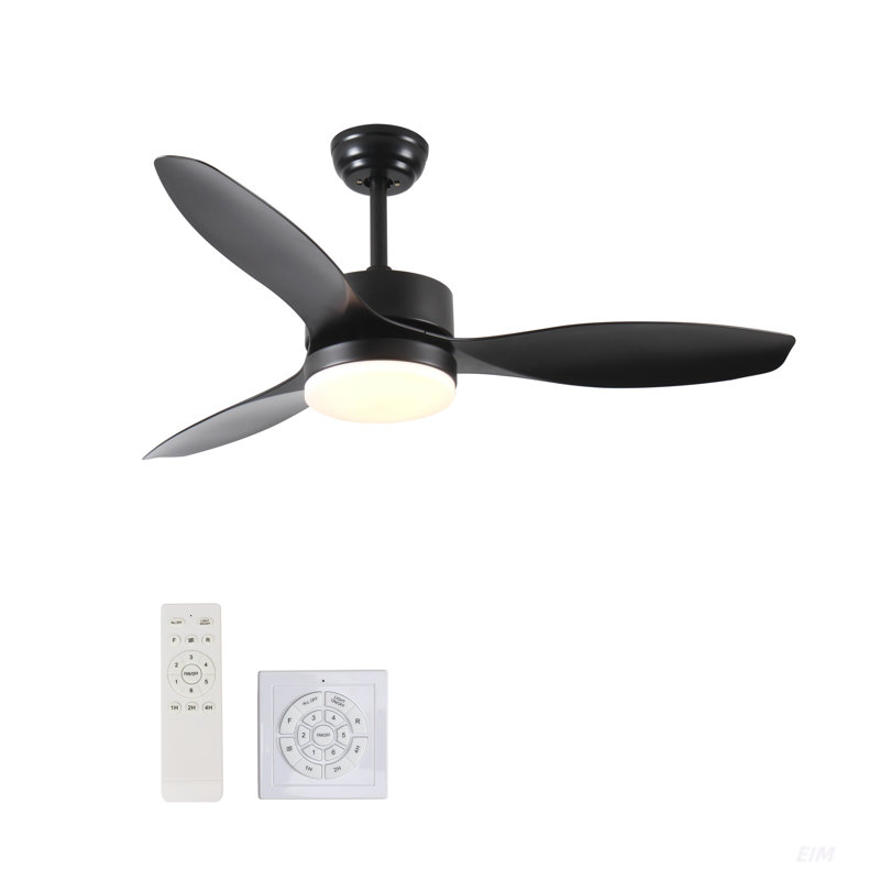 Ventilateur de plafond 52 po intérieur / extérieur avec ensemble d'éclairage DEL