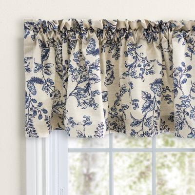 Emogene Toile 100% Premium Cotton Tailored 42'' Window Valance