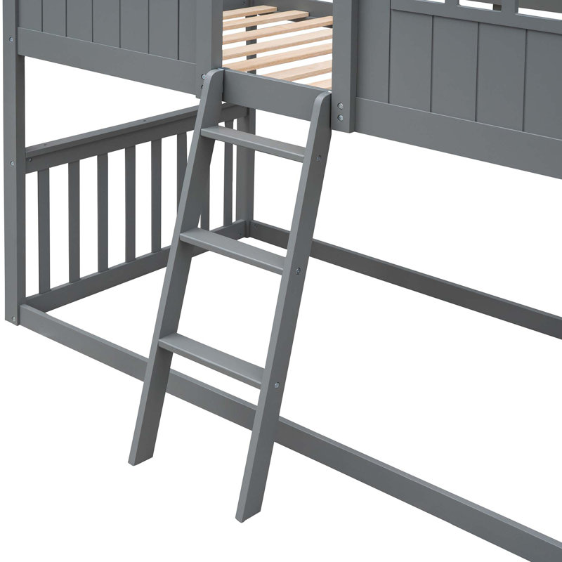 Lit plateforme Gerlinde, Gris