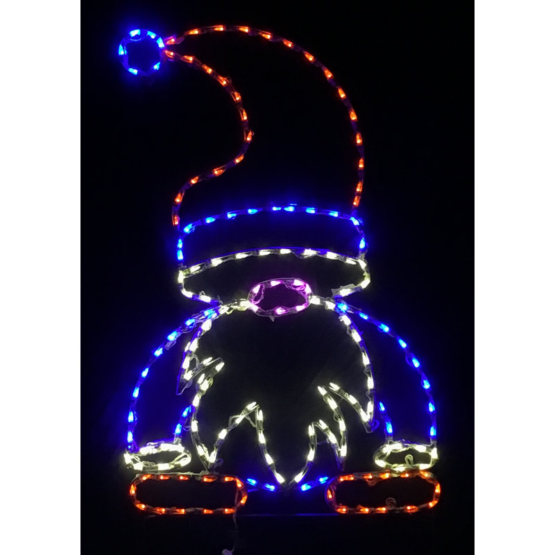 Gnome avec chapeau bleu