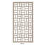 Panneau mural décoratif VIMA (Parity) - L 48 po x l 24 po, panneau de PVC blanc avec clôture à écran privé pour la rénovation et la décoration murale-57508237