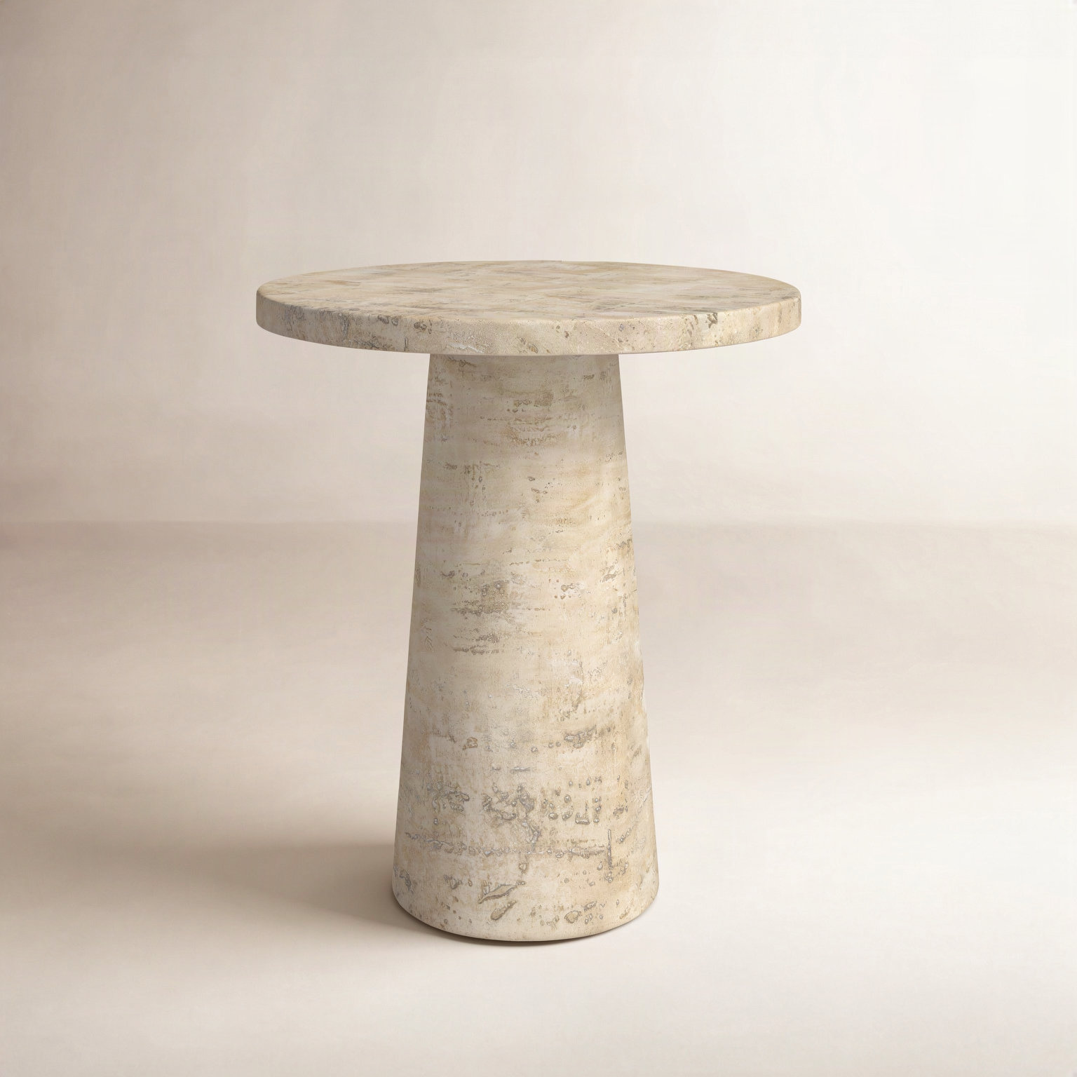 Cuaron End Table, Cream
