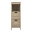 Organisateur de rangement de salle de bain Dune Farmhouse avec tiroirs et tablette ouverte-95375548