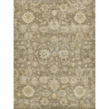 Heirloom Hand Knotted Wool Floral Area Rug