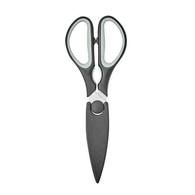 Elements Kitchen Shears With Sheath Blue Haze & Black