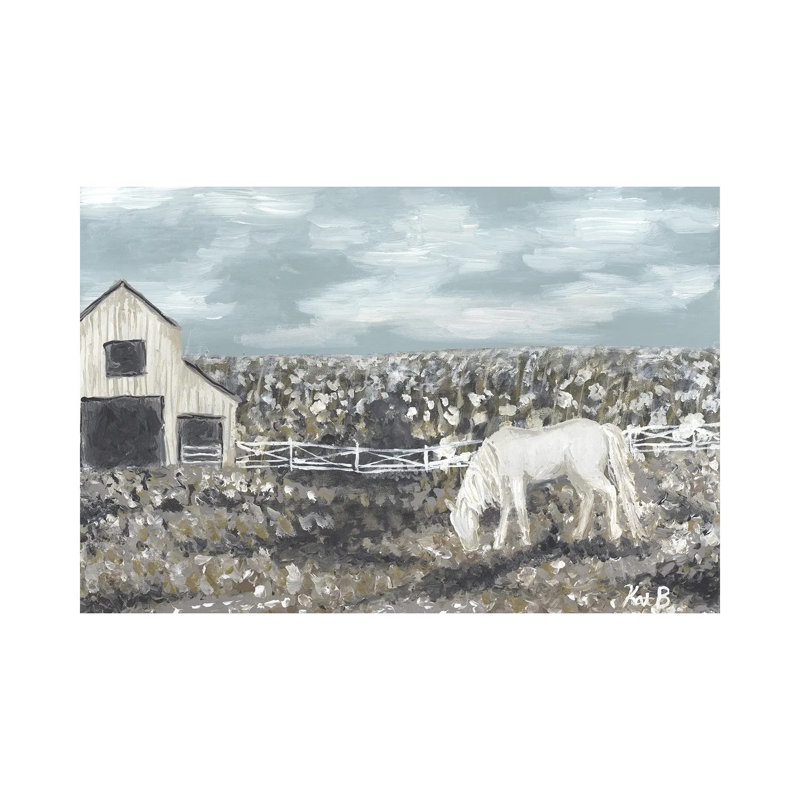 Black Creek Stable by Kathleen Bryan - Gallery-Wrapped Canvas Giclée on Canvas, No Frame, 20.32 cm H x 30.48 cm W