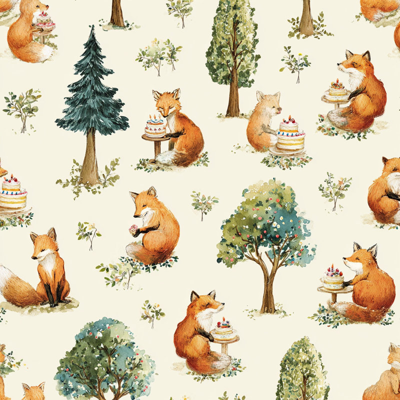 "Forest Friends", pique-nique sur toile tendue