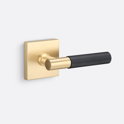 Aspra Square Dummy Rosette, Knurled Grip