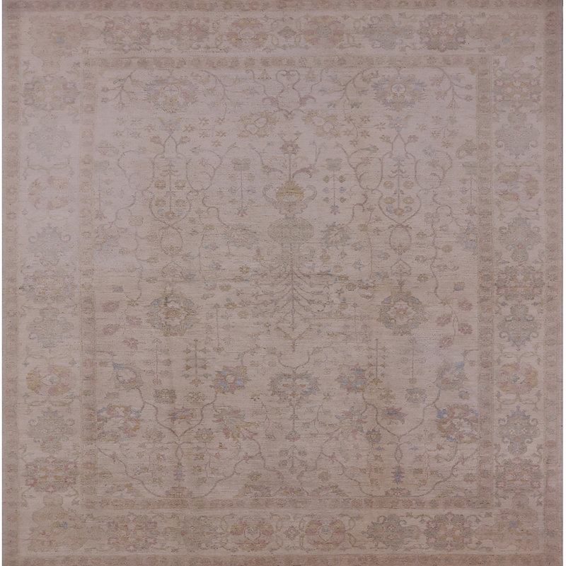 Tapis brun Chicora, Carré 7 pi