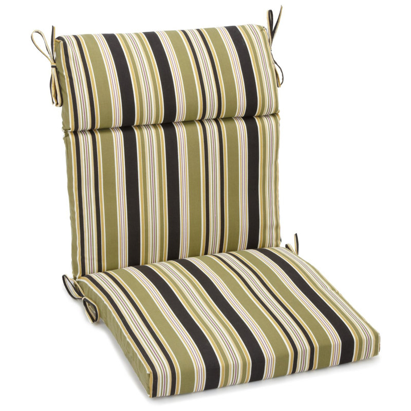 Outdoor Seat/Back Chair Cushion, 22 x 45, Vanya Papprika