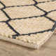 Tiles Navy Handwoven Jute Rug