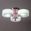 Hemby 65cm Modern Round Acrylic 3-Light  Semi Flush Mount