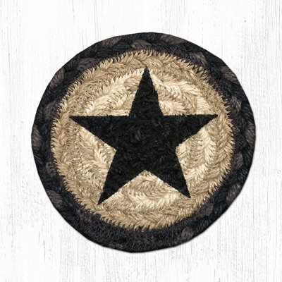  IC-313 Black Star Printed Coaster 5"x5"