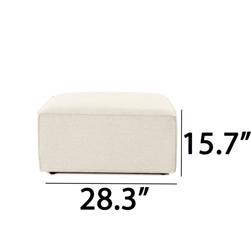 Repose-pieds Zinta, Beige