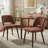  Upholstered Dining Side Chairs with Wood Legs Set Of 4-28864498