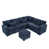 Chenille bleu foncé est en rupture de stock