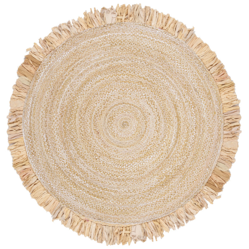 Holbeach Hand Woven Cotton Rug, Round 6'