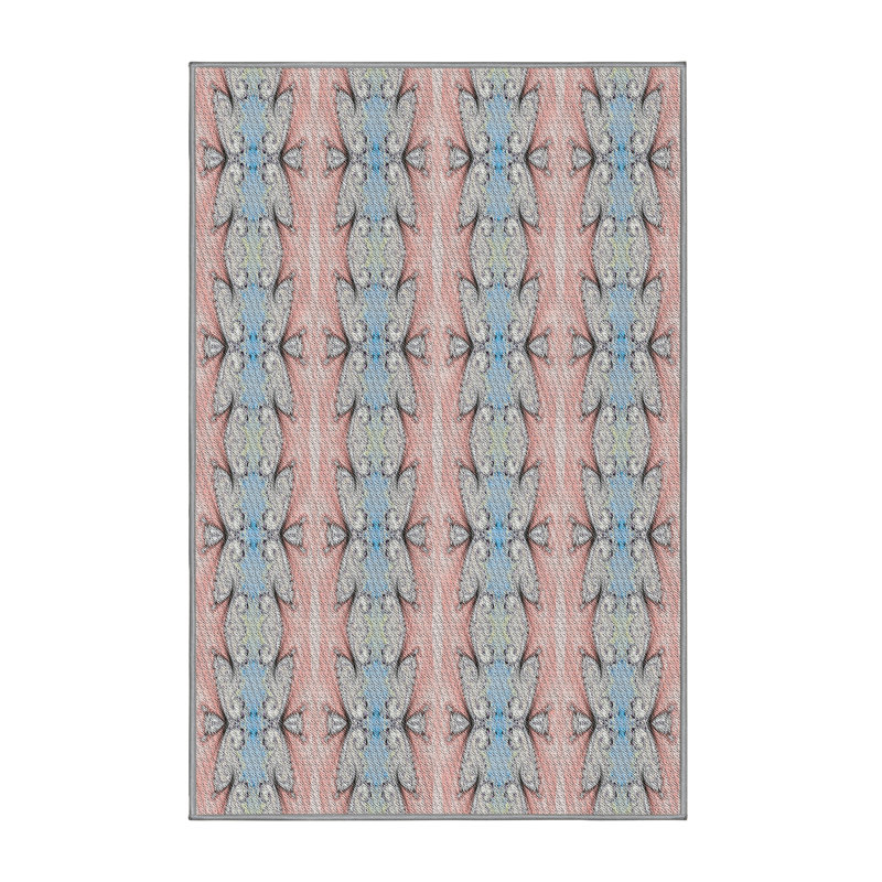 Geometric Indoor Rug, Rectangle 5' x 7'