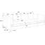 Canapé modulaire en similicuir de 120 po avec repose-pieds Barnwell-2057177416-2046043662