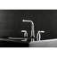 Kingston Brass Centurion Two-Handle 3-Hole Deck Mount Widespread Bathroom Faucet with Brass Pop-Up Drain-45368785