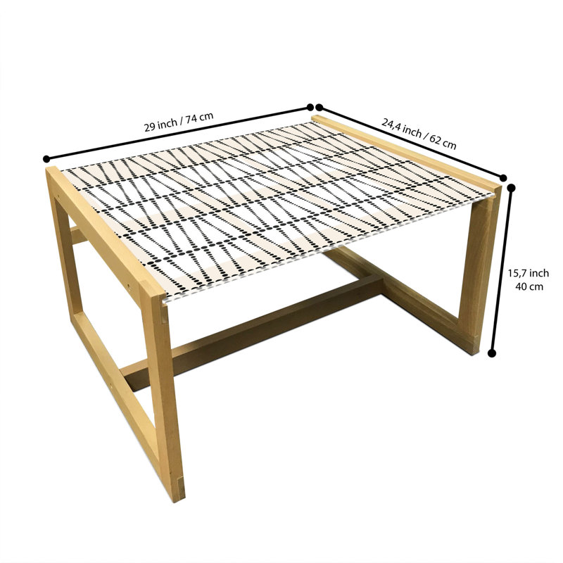 Inghard Sled Coffee Table, 62cm H x 74cm W x 40cm D