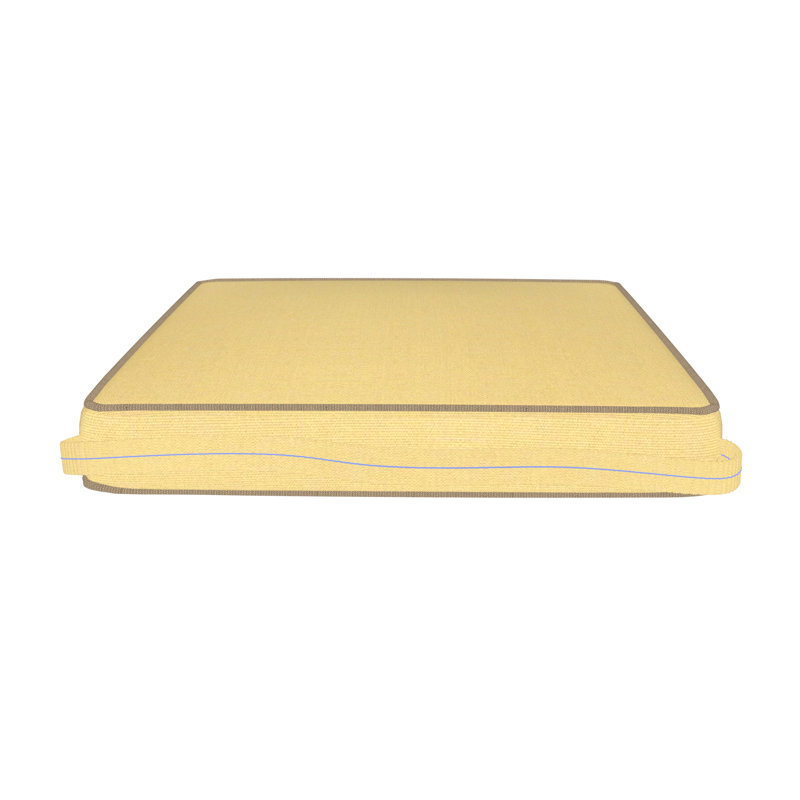 Coussin de chaise de salle à manger intérieur / extérieur Sunbrella®, Yellow/Tan/Brown