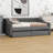 Upholstered Daybed With Two Drawers,Wood Slat Support-1979722014
