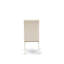 Ensemble de table de salle à manger 9 pièces comprenant une table de salle à manger rectangulaire avec pieds en V et 8 chaises Parsons en lin beige clair, lin brossé blanc-40794475